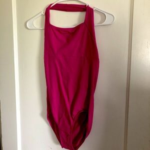 Mulberry Pink Halter Leotard